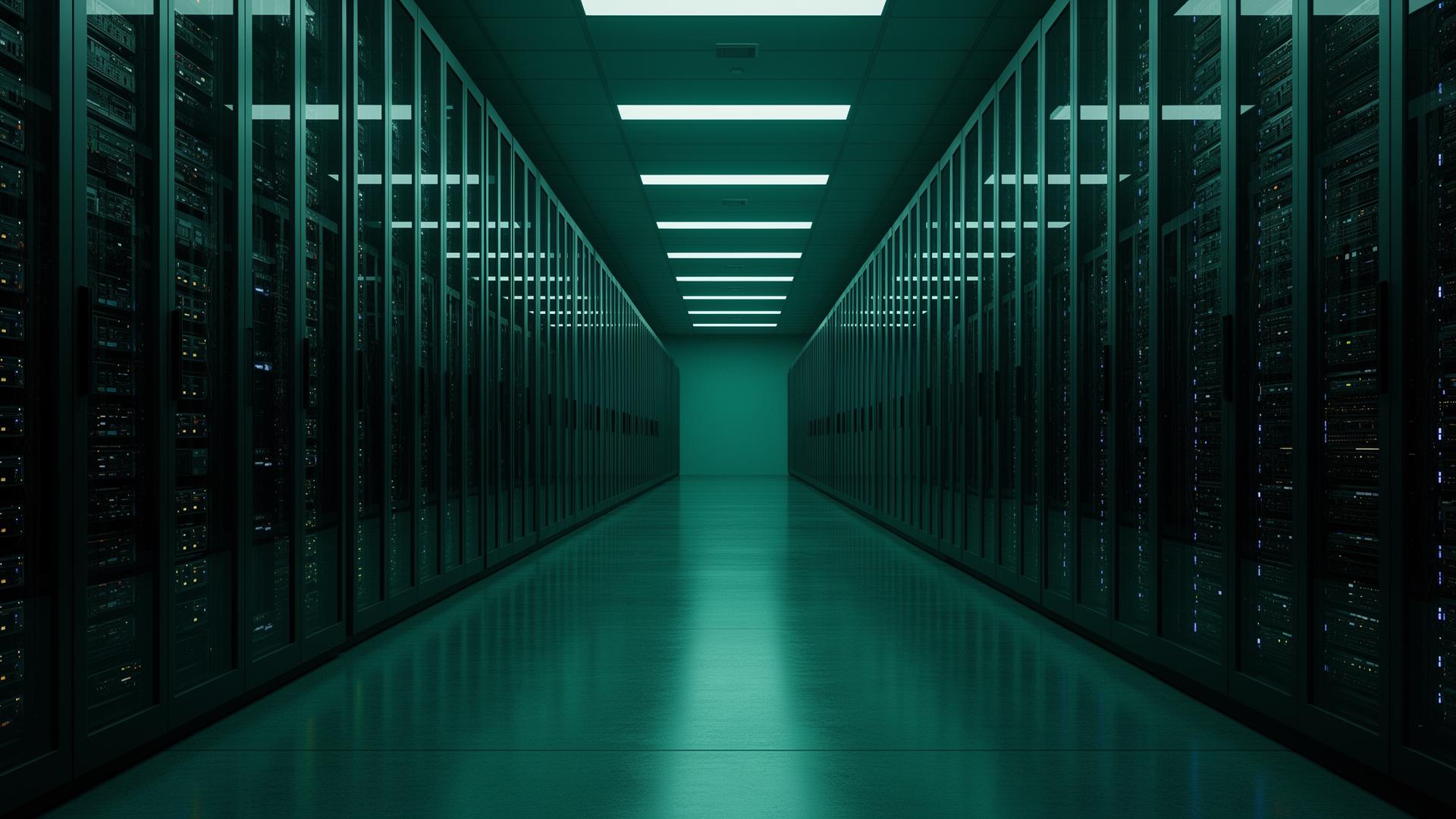 Architectural data-center corridor